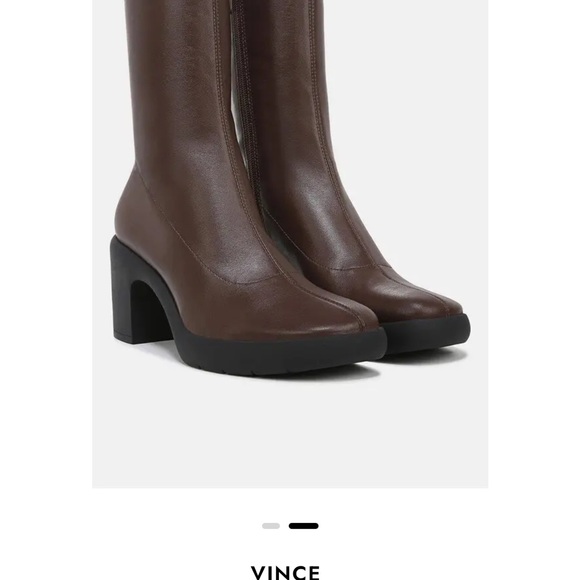 Vince Mandy Leather Ankle Boot -Size 7.5 - Picture 2 of 8